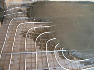 Процесс выполнения бетонной заливки